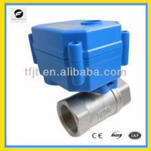 CWX-60P Series electric valve with actuator 1/2" to 1" Bras SS,BSP ,NPT Valve 9-24V 220v/AC for Irrigation system,cooling